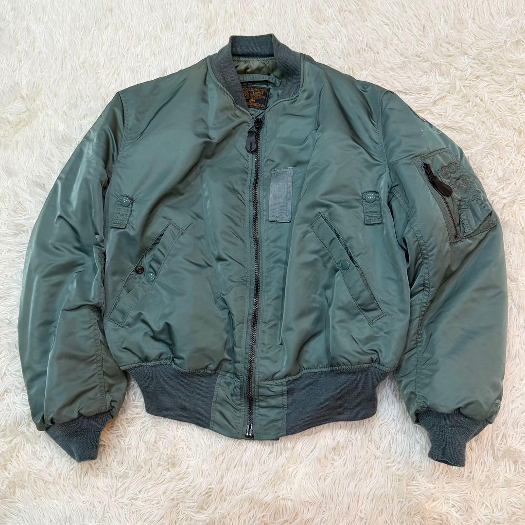 1637 アルファインダストリーズ 50s 復刻 MA-1フライトジャケット LL・ALPHA INDUSTRIES