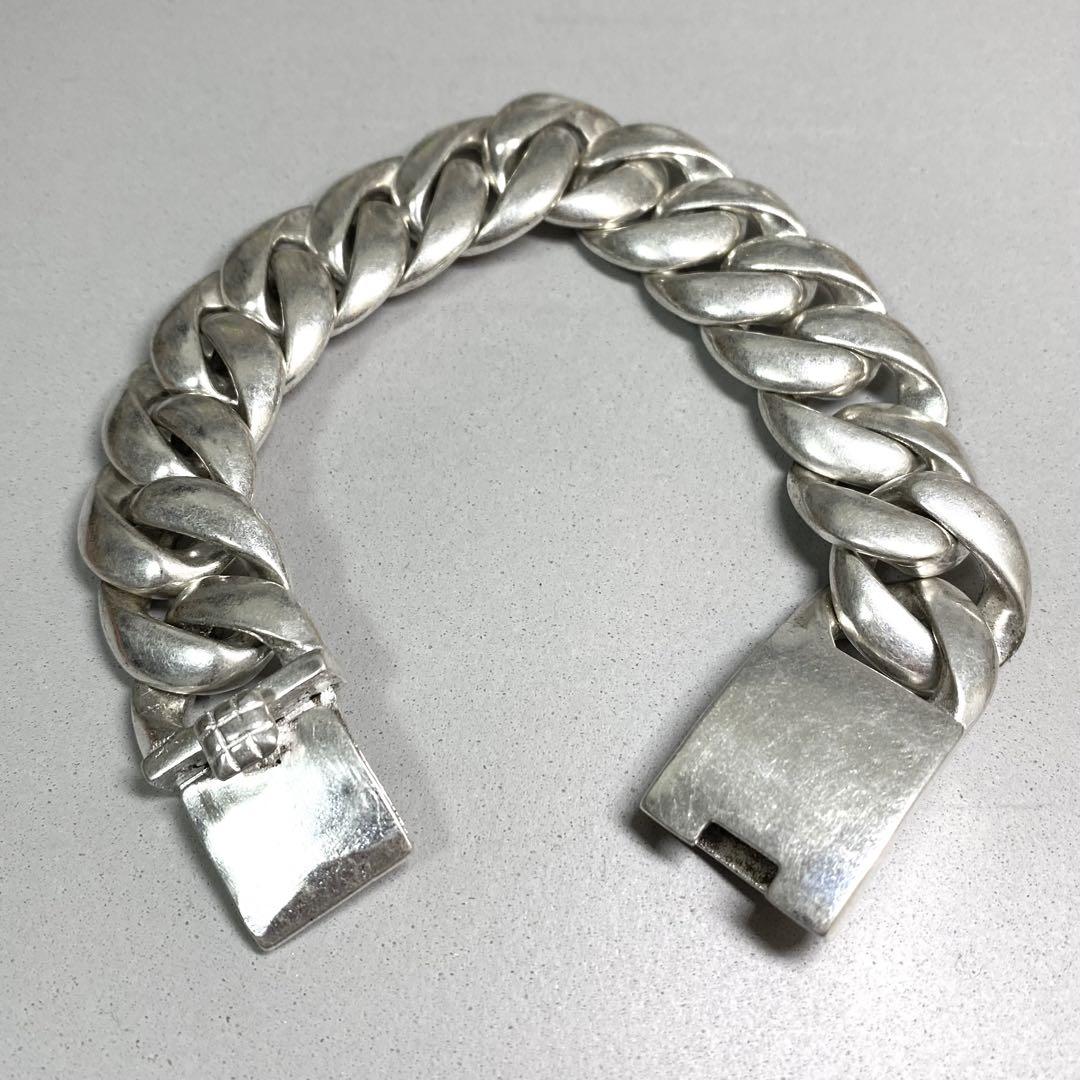 シルバーチェーンブレスレット シルバー925 喜平 TAXCO t102