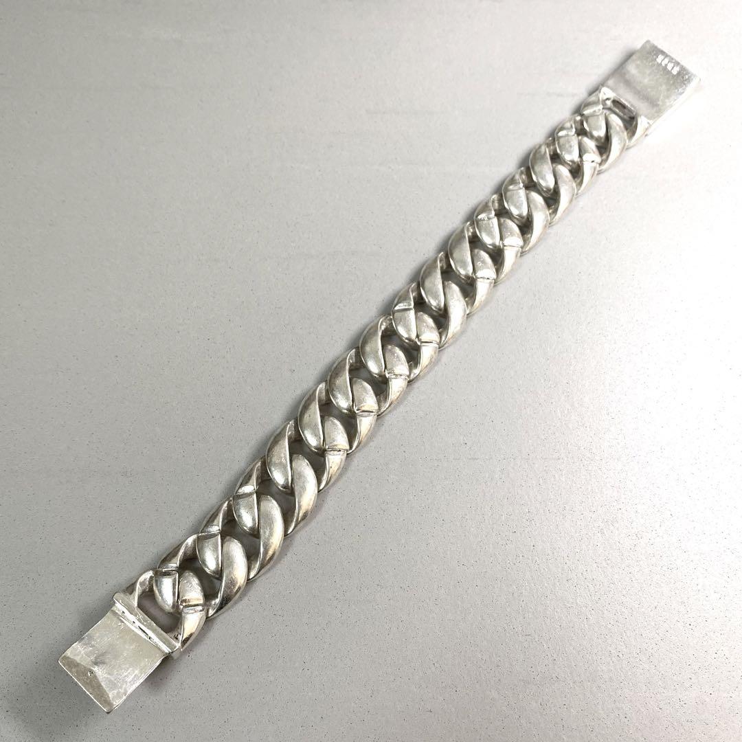 シルバーチェーンブレスレット シルバー925 喜平 TAXCO t102