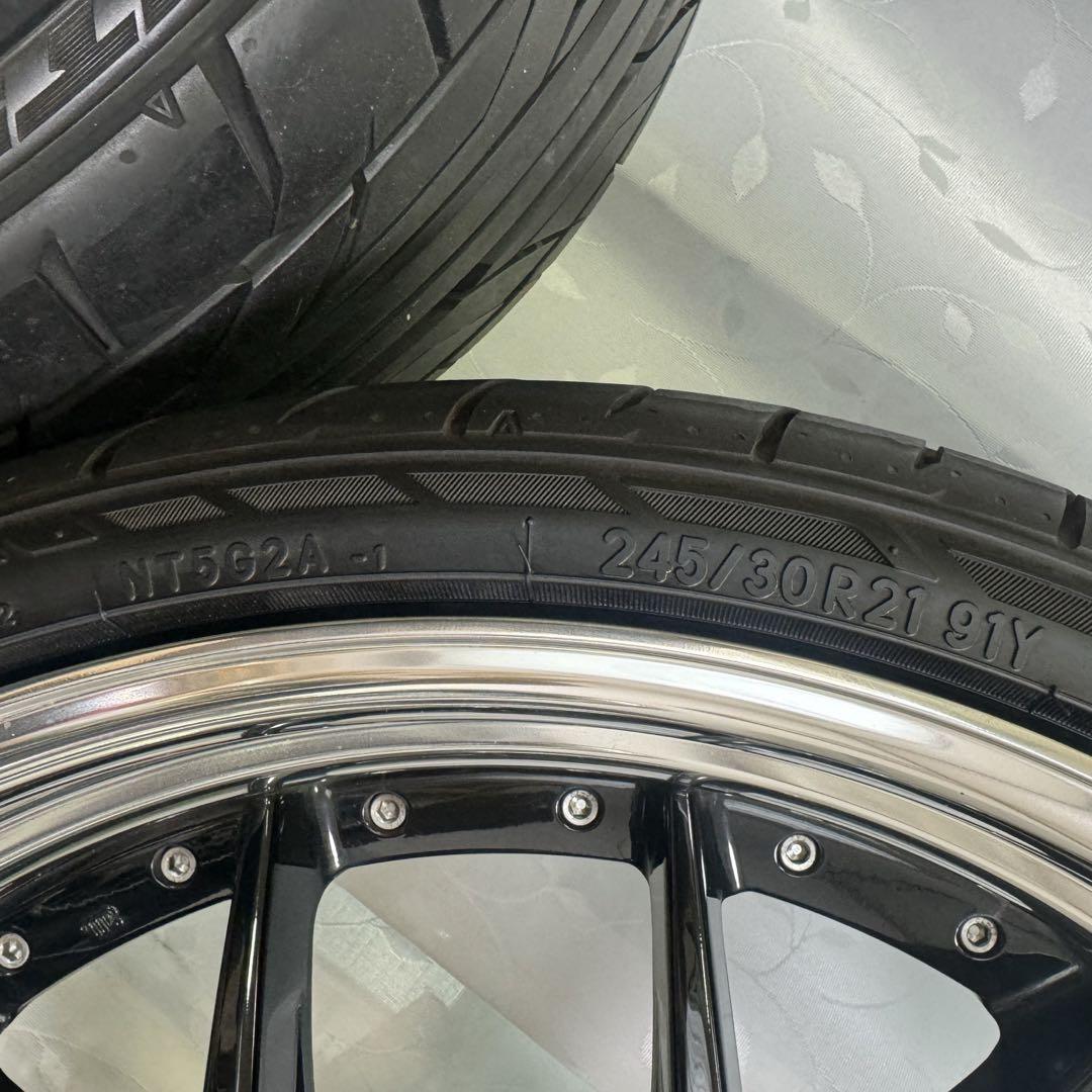 超 21インチエイムゲインG2Mホイールタイヤセット245|40R21x4本