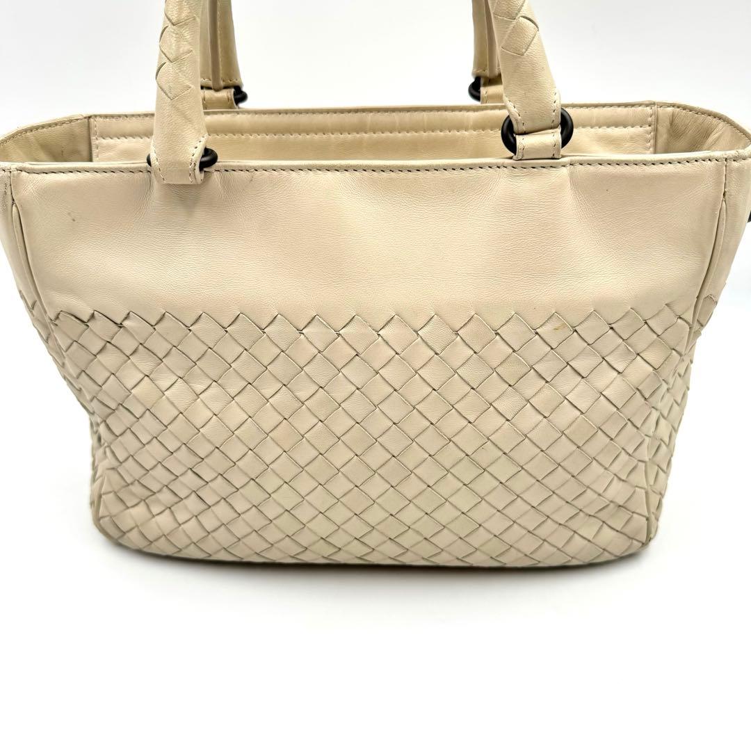 BOTTEGA VENETA ハンドバッグ ベージュ オールレザー BOTTEGA VENETA ハンドバッグ ベージュ オールレザー