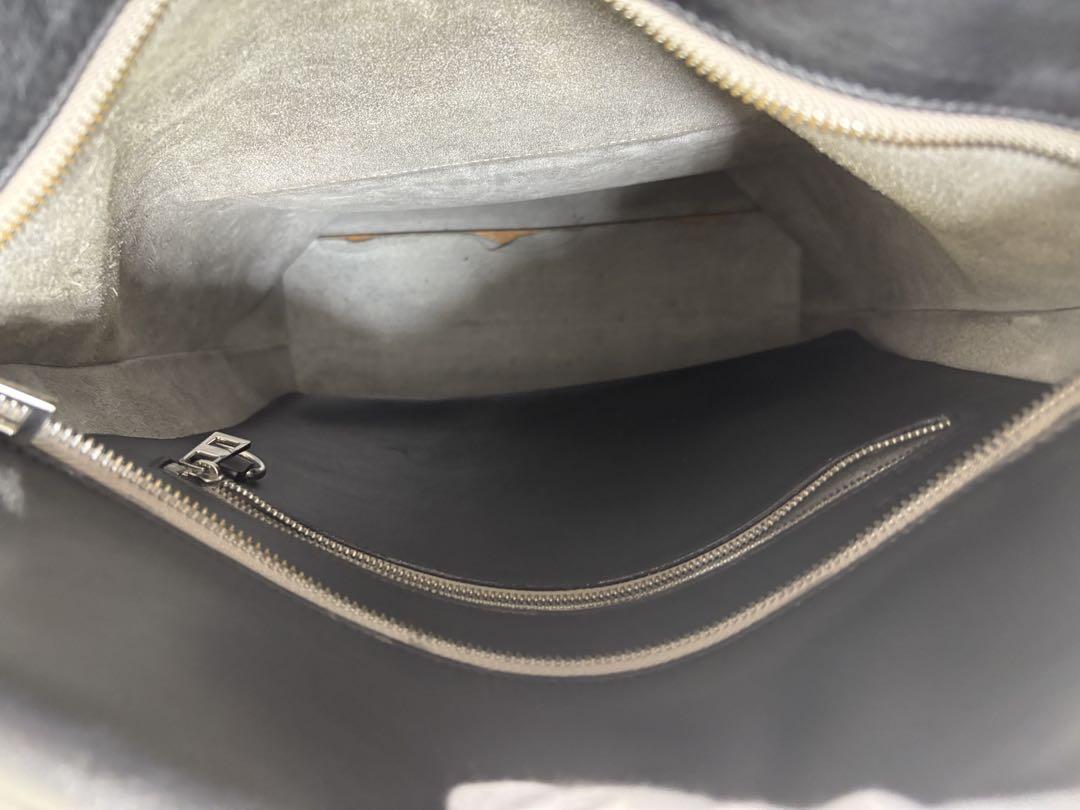 補修あり　LOEWE ロエベ アナグラム レザー トートバッグ黒