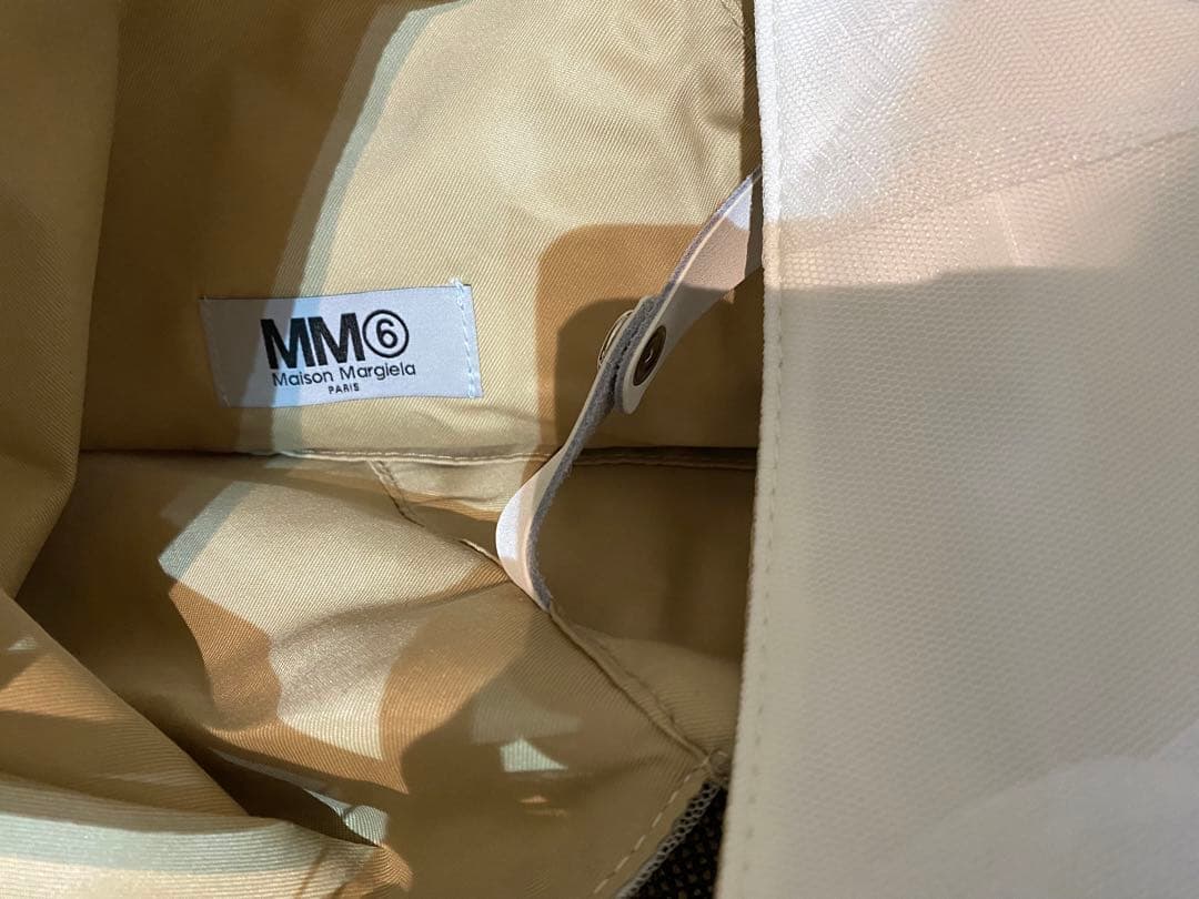 ◆新品♡格安◆MM6 メゾンマルジェラ トライアングル チュールバッグ　ホワイト メゾンマルジェラ トライアングル
