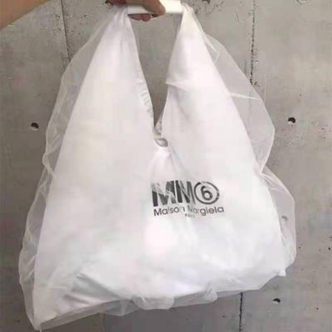 ◆新品♡格安◆MM6 メゾンマルジェラ トライアングル チュールバッグ　ホワイト メゾンマルジェラ トライアングル