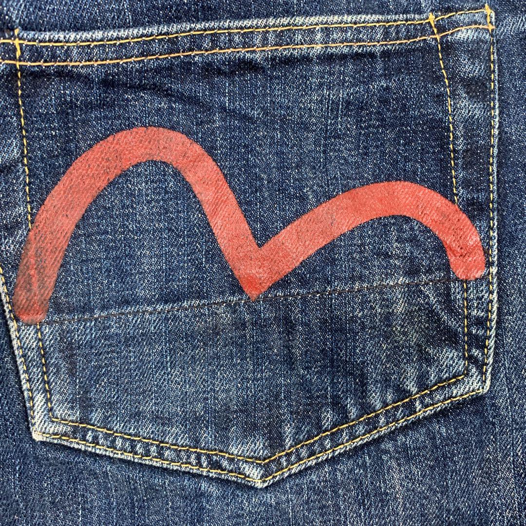 YAMANEエビス 2000 レッドカモメ ハーフショートデニムパンツ