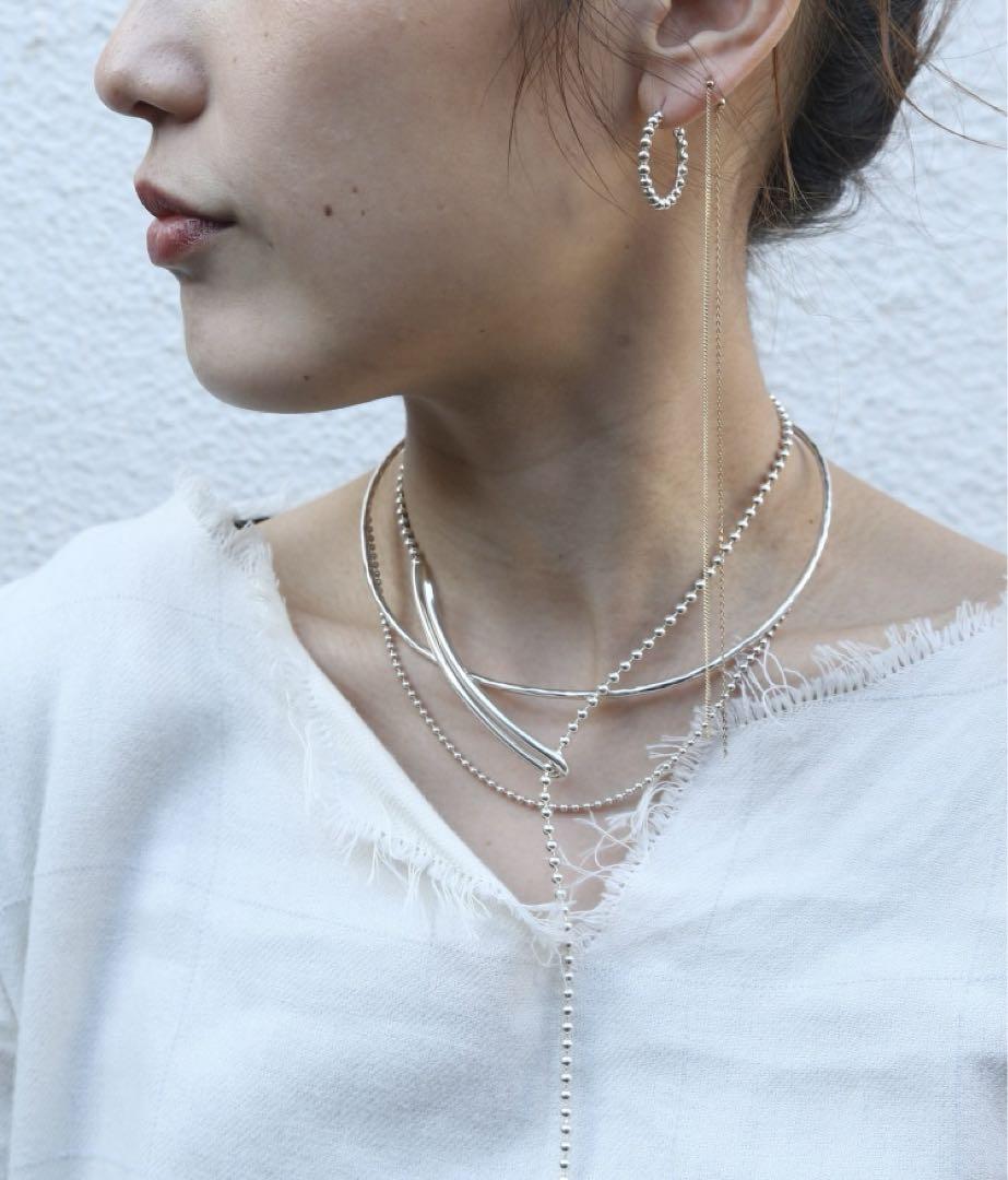 大人気の e.m. ユニ ボールチェーンフックネックレス イーエム☆美品 アクセサリー