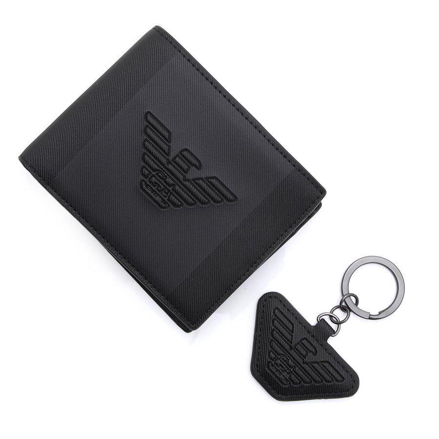 大人気セール emporio 財布キーリングGift Box新品未使用 b96Qy-m70098012106 Armani 新品得価