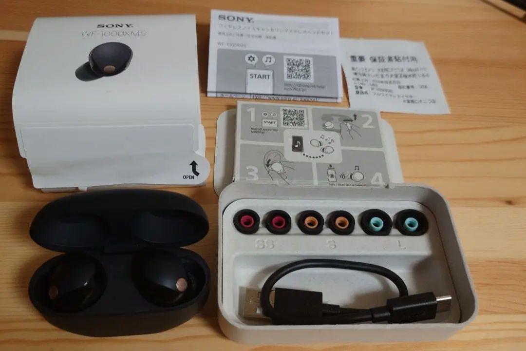 SONY　ワイヤレスイヤホン WF-1000XM5　ブラック　有効期間内保証書付