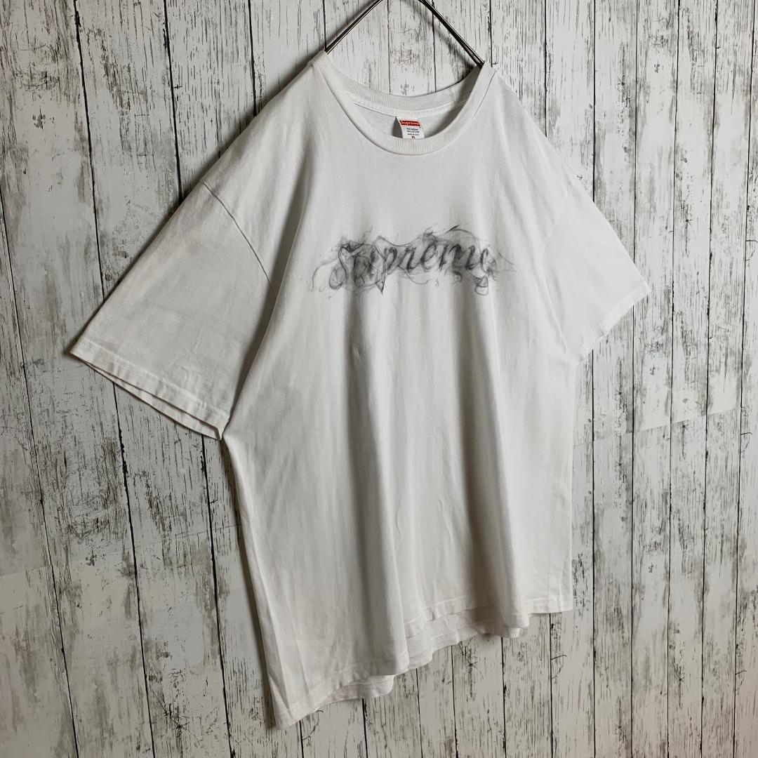 【名作・最高デザイン】シュプリーム☆スモークビッグロゴ入りTシャツ/2032