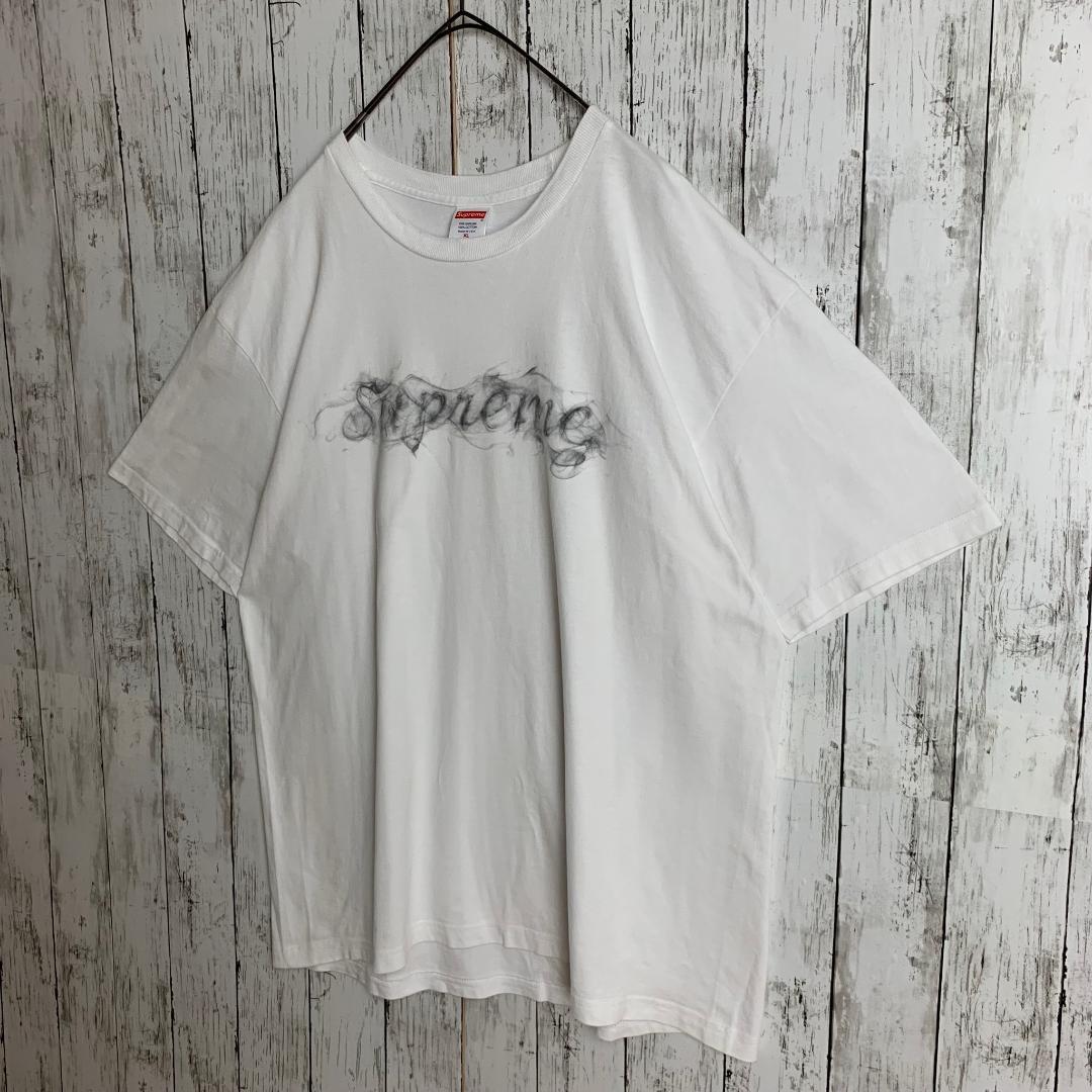 【名作・最高デザイン】シュプリーム☆スモークビッグロゴ入りTシャツ/2032