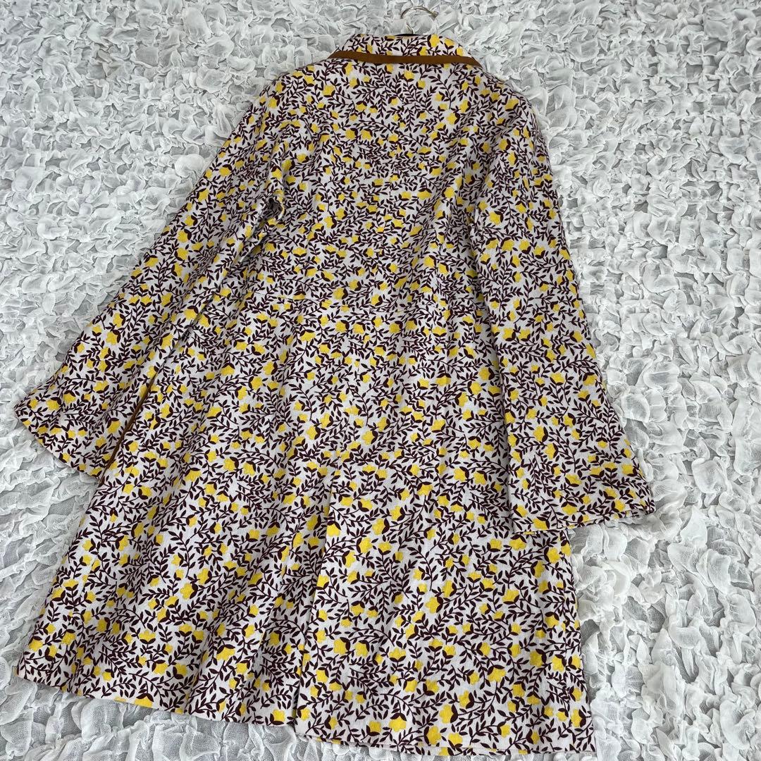 Sally Scott サリースコット　丸襟　プリント　コート