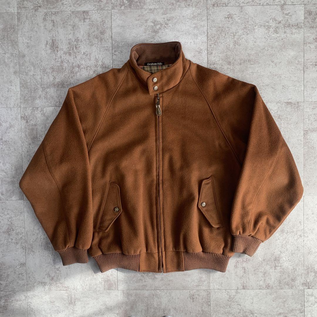 90s vintage wool short Harrington jacket