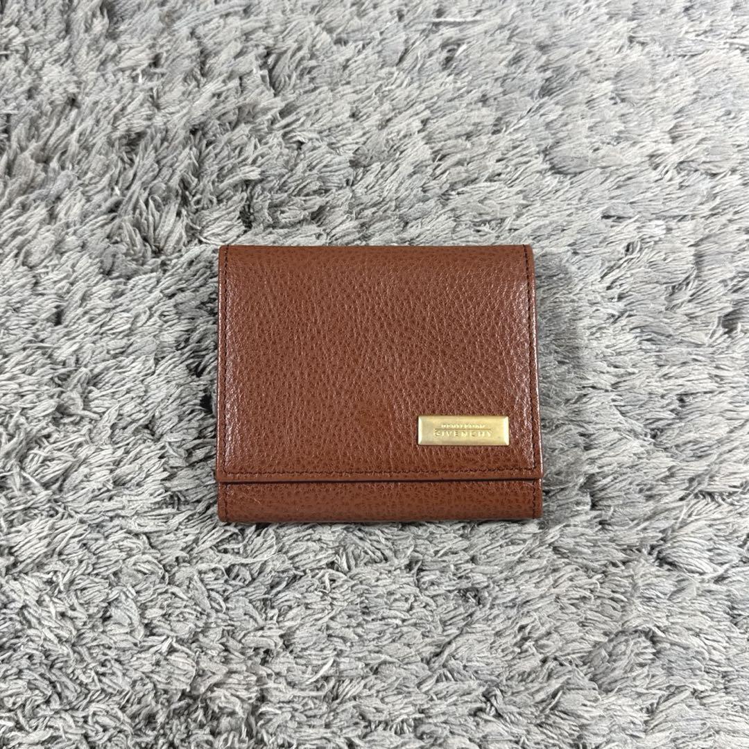 新品 未使用 GIVENCHY ジバンシー メガネケース ブラウン 本革 レザー GIVENCHY ジバンシー コインケース レザー ブラウン プレート