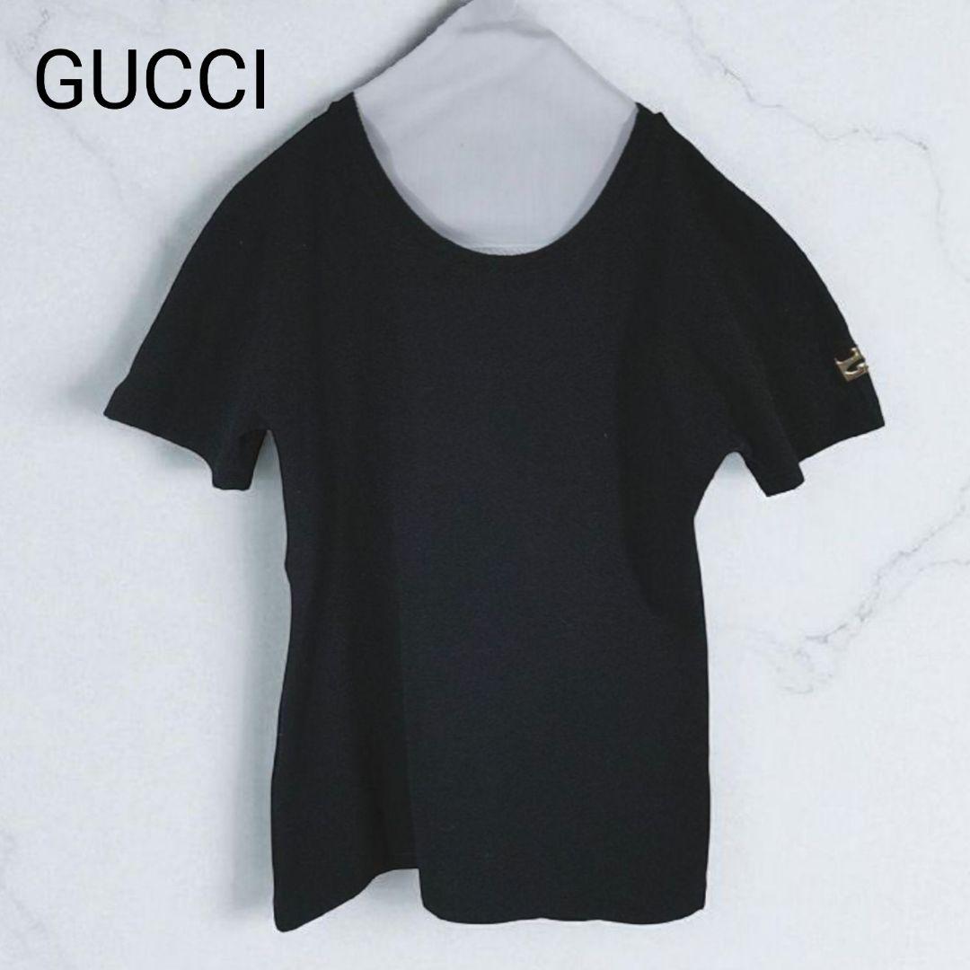 新品・GUCCI・グッチ　黒Tシャツ 25SS✨GUCCI グッチ コットンジャージープリントTシャツ ユニ