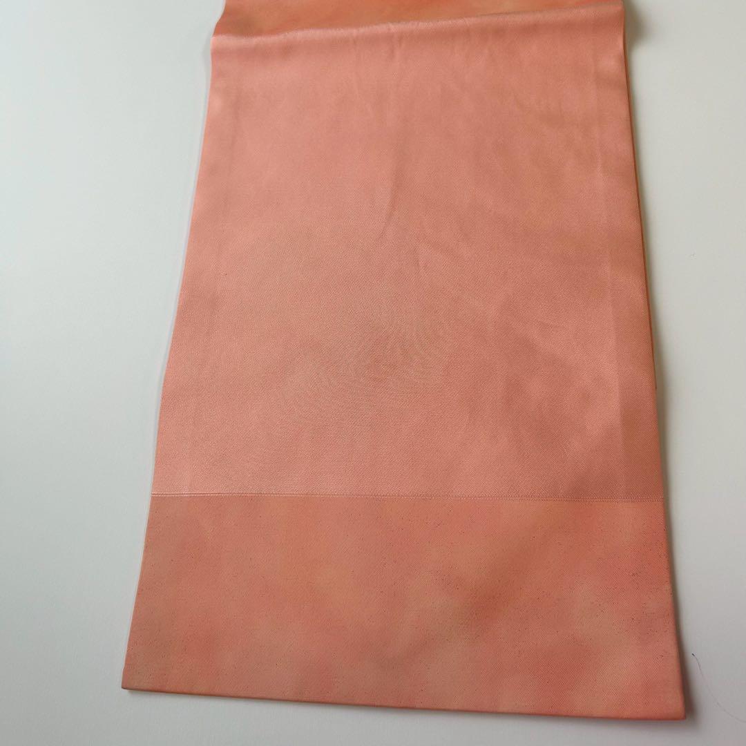名古屋帯 金駒刺繍 華紋 上品 素敵なデザイン 九寸 正絹 T-6733