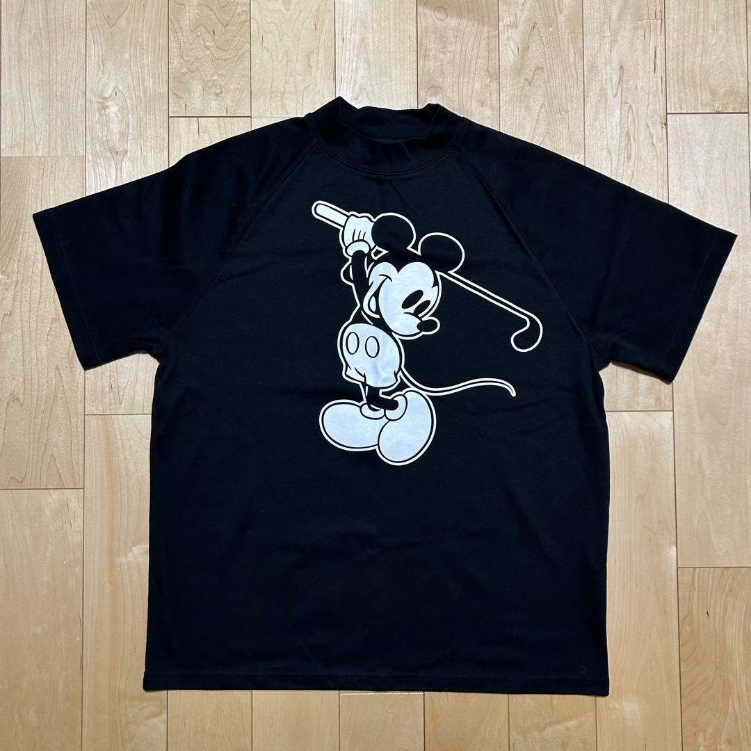 ミッキーマウス×木梨サイクル　L ミッキーマウス ゴルフ Tシャツ Lサイズ 木梨サイクルファッ
