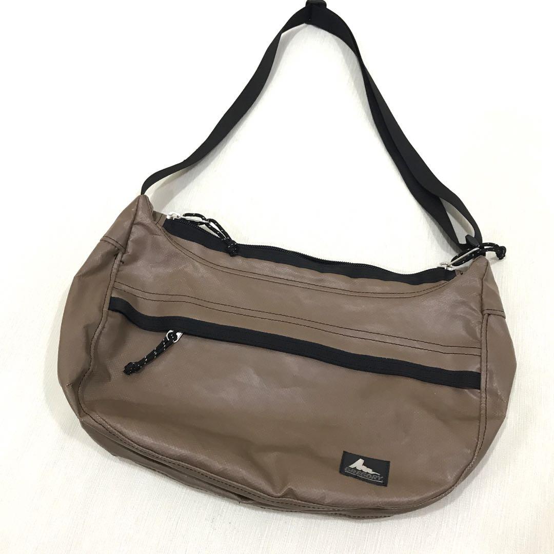 GREGORY グレゴリー ショルダーバッグ 旧ロゴ 茶 USA製 希少