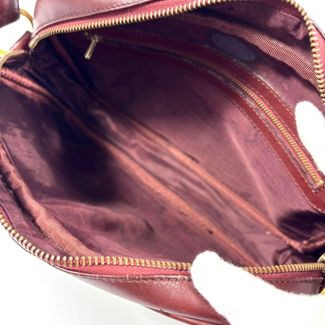 ✨美品✨カルティエ ショルダーバッグ マストライン カメラバッグ 本革 ボルドー