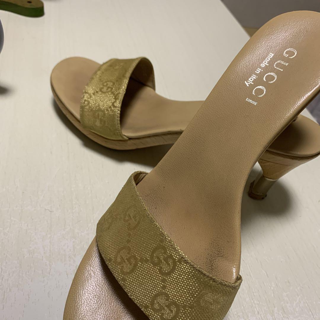 GUCCI ベージュ サンダル イタリア製