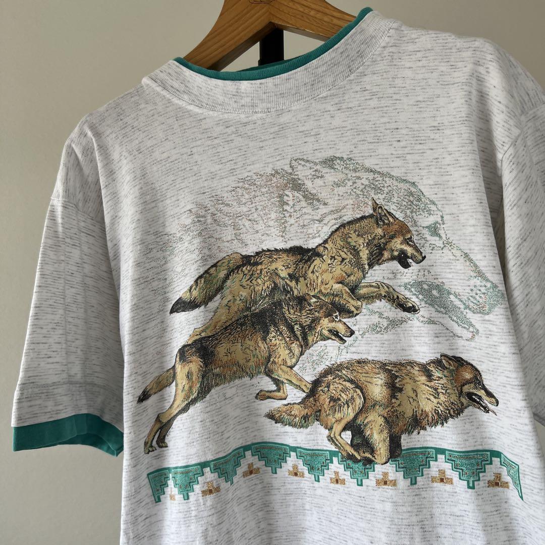 希少　カールヘルム　Tシャツ ヴィンテージ　シングルステッチ　アニマル　ハスキー 希少 カールヘルム Tシャツ ヴィンテージ シングルステッチ