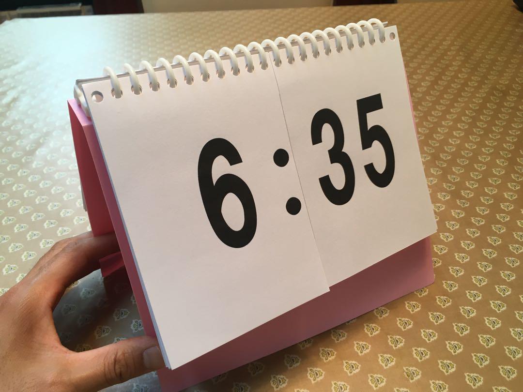【ちぃさん】時刻表示 ！〈A5版〉5分刻みその35(黒ケース)＋中身のみ 2点