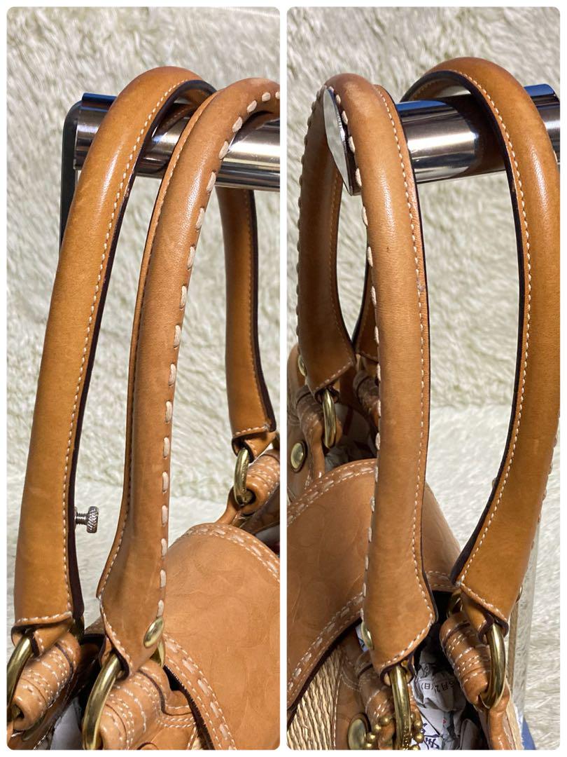 COACH コーチ かごバッグ トートバッグ 花 11798