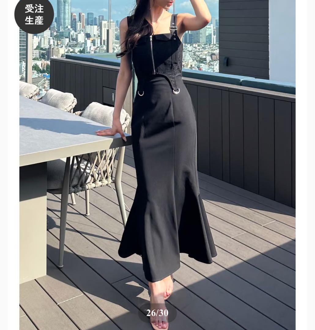 HEM EDGE TIERED DRESS / ヘムエッジティアードワンピース