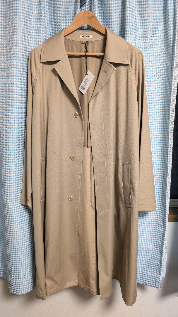 ジャケット・アウター WASHED FINX CHAMBRAY SOUTIEN COLLAR COAT