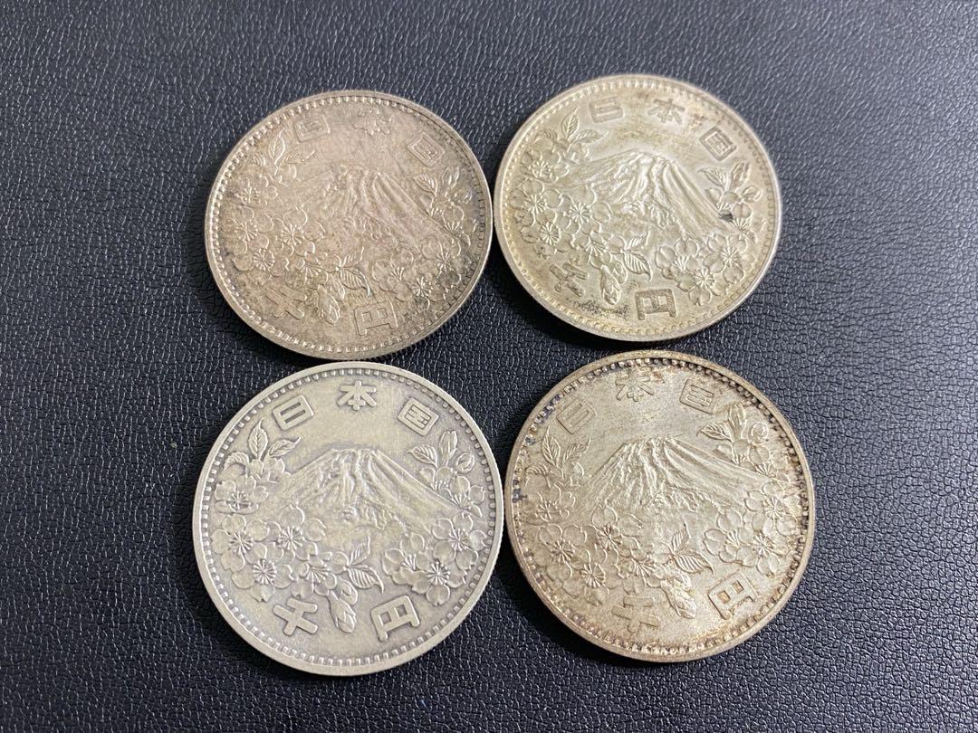 昭和39年1964年　東京オリンピック1000円硬貨　プルーフ硬貨　４枚