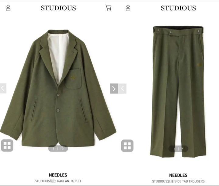 XS(SS)【公式ショップ】 【激レア】Needles×STUDIOUS raglan 単品購入 激レア ニードルスコート 値下げしました。 ダッフルコート