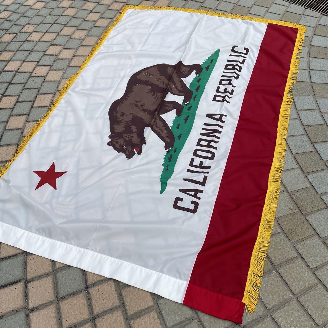 USA製 CALIFORNIA REPUBLIC カリフォルニア州旗 アメリカ 128cm