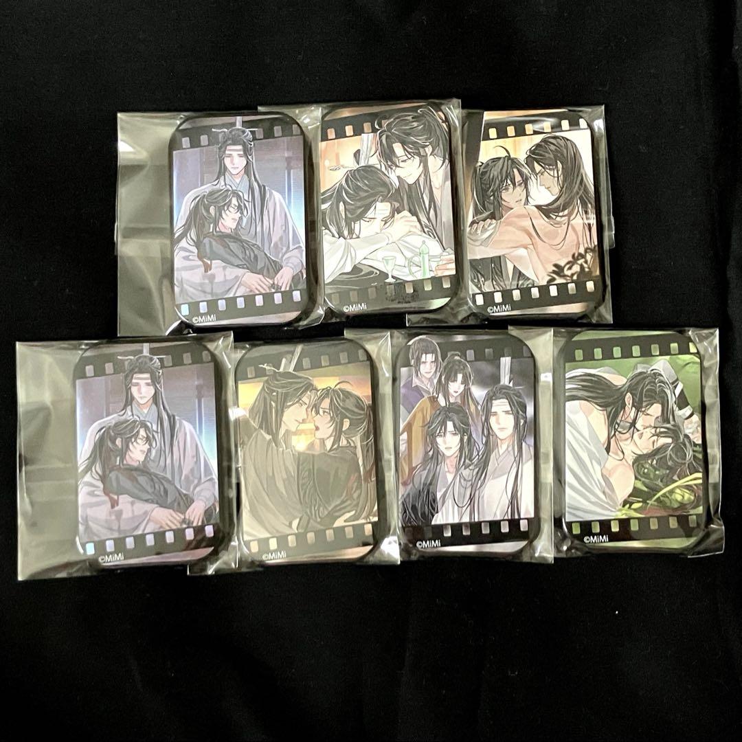 魔道祖師 ヴィレッジヴァンガード 扉絵スクエア缶バッジ 魏無羨 藍忘機