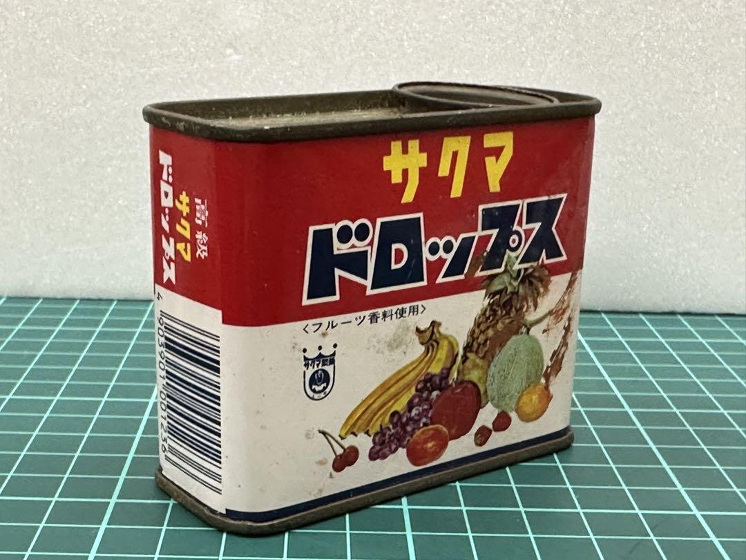 昭和レトロ サクマ式ドロップス アンティーク 缶 ビンテージ ストッカー 小物入 10010004901630002111_1.jpg