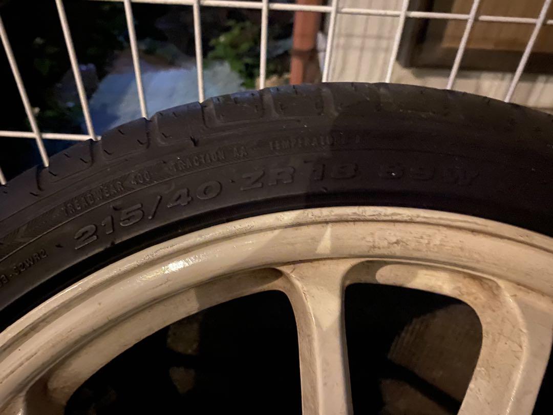 ATR RCACING タイヤホイールセット114.3 5穴 18インチ 画像2
