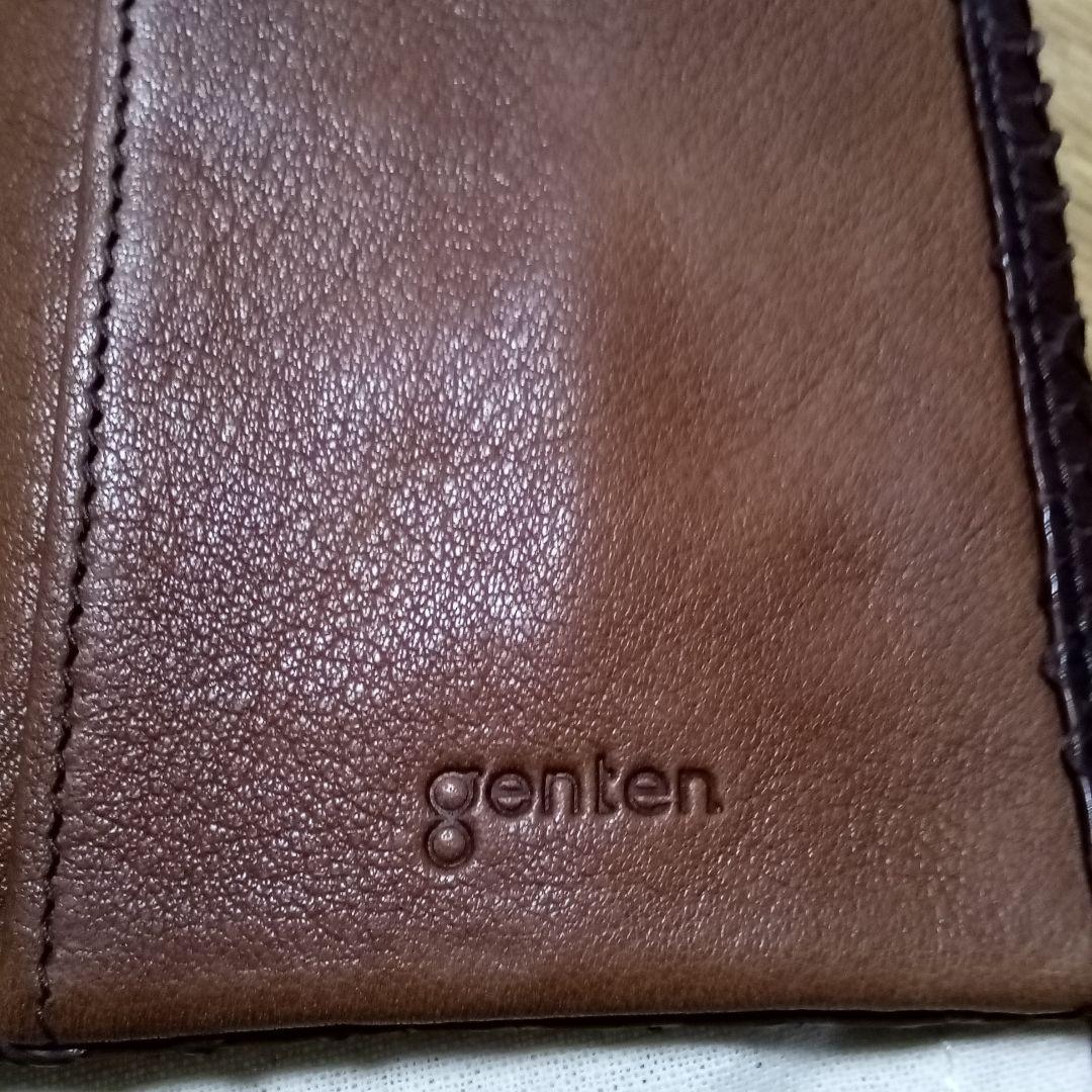 genten 財布 パイソン 蛇革 牛革 新品未使用 蛇財布 リアルレザー