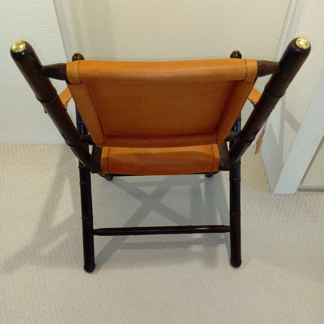 ヴィンテージ折りたたみレザーチェア