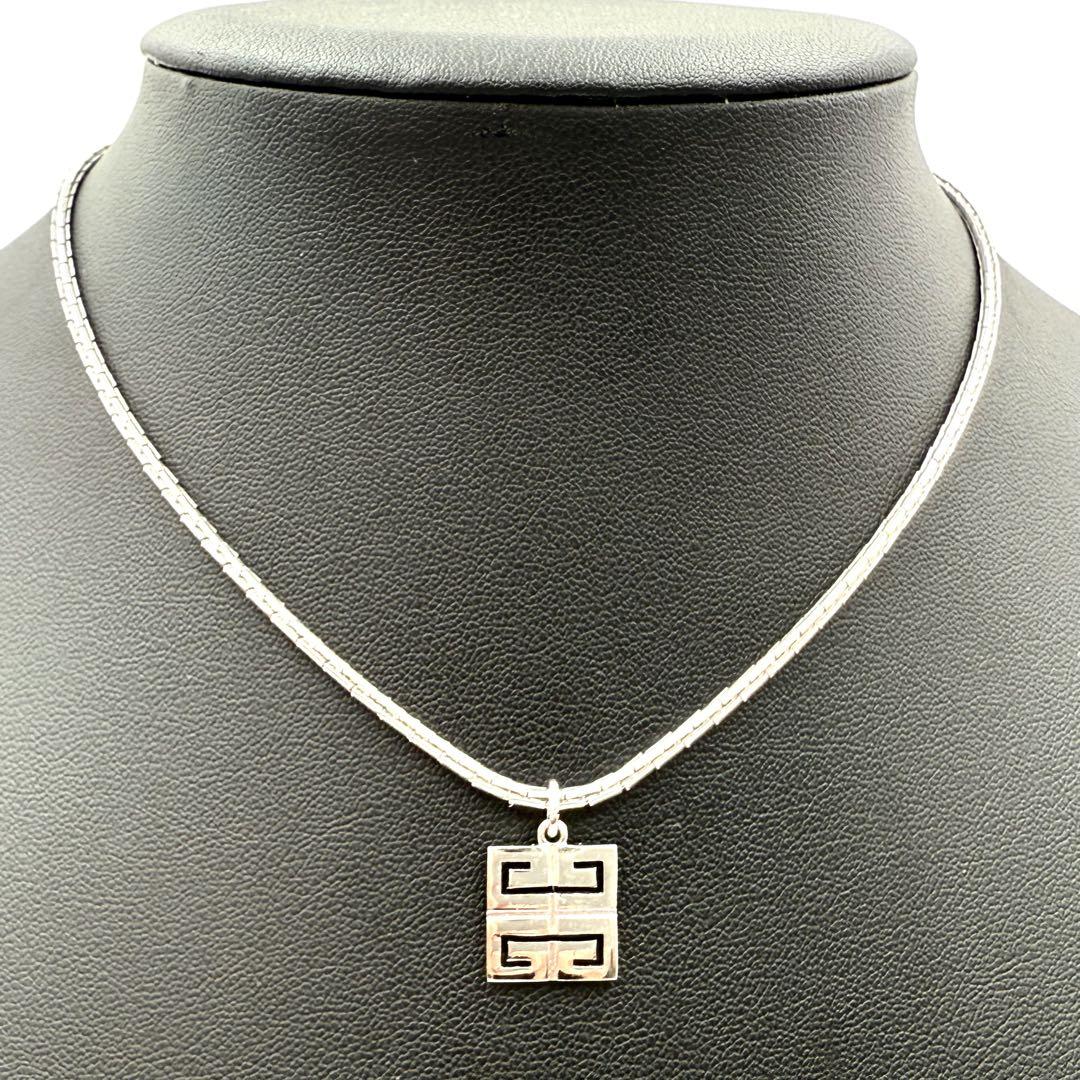 美品✨GIVENCHY ジバンシィ ネックレス 4G Gロゴ シルバー