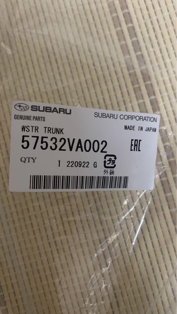 SUBARU WRX ウェザーストリップ　(トランク)