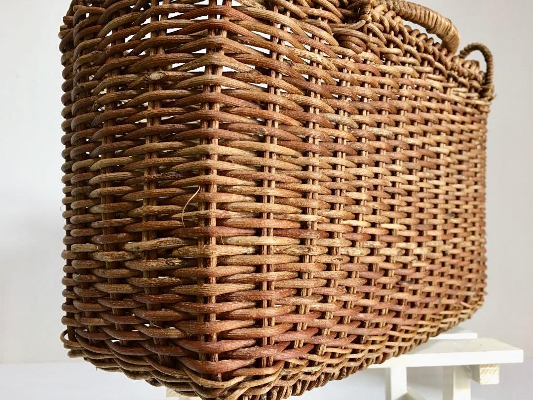 あけび蔓小ぶりカゴバック 並編み 艶良し 津軽の伝統工芸品 津軽の手仕事