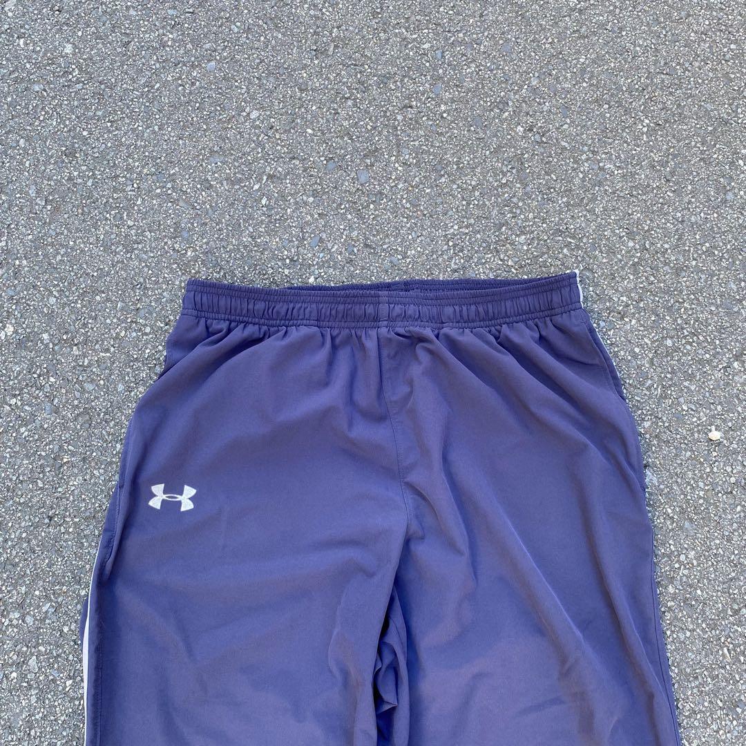 90s UNDER ARMOUR トラックパンツ ジャージ ネイビー XL