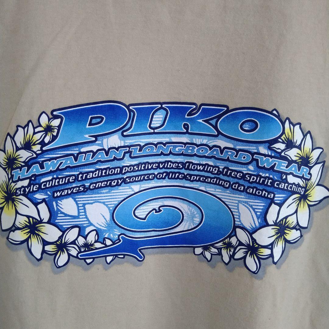 ピコ PIKO Tシャツ 90's サーフTシャツ ハイビスカス 両面