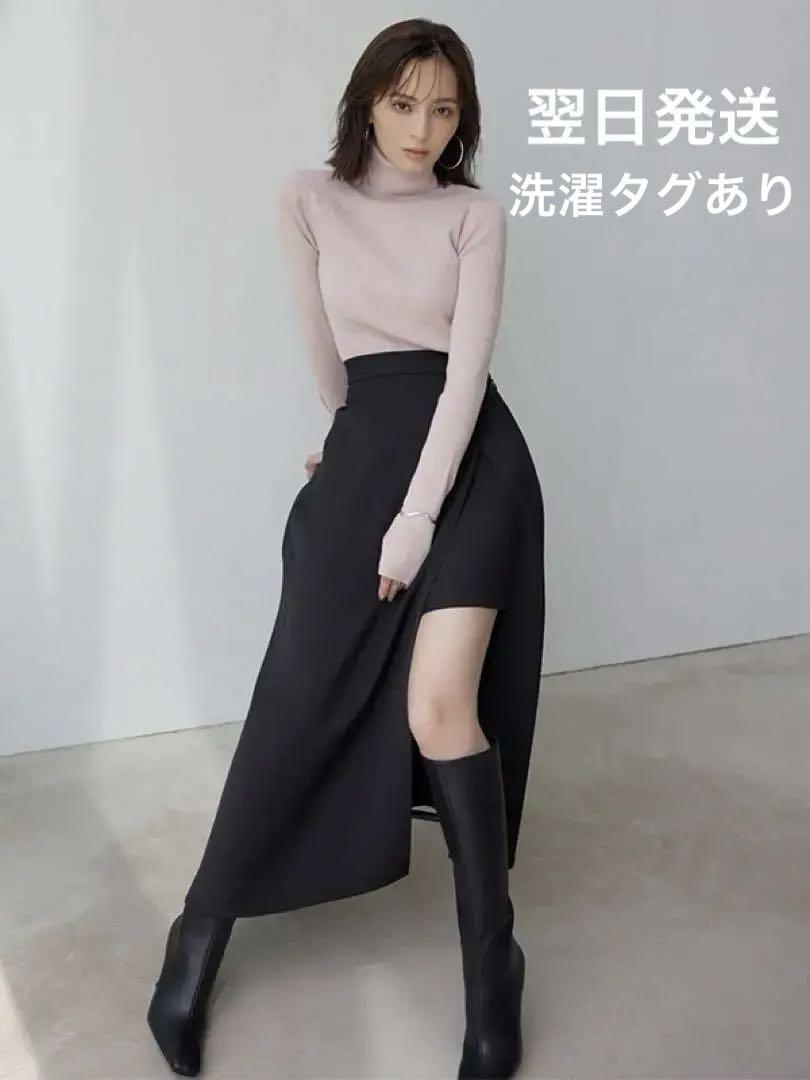 anuansアシンメトリーレイヤードスカート