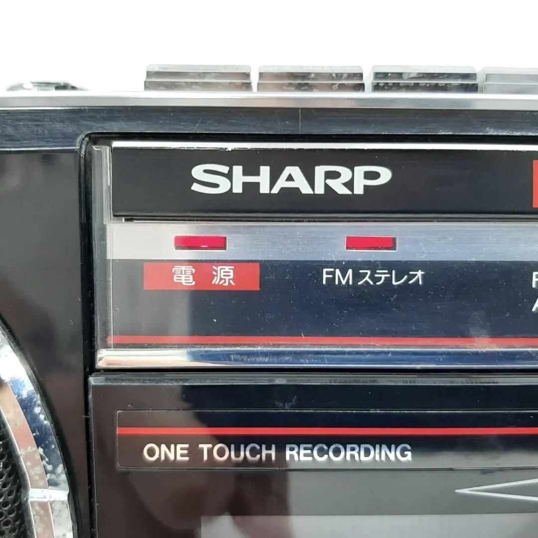 希少 ステレオダブルラジカセ QT-77MK2 SHARP シャープ ブラック