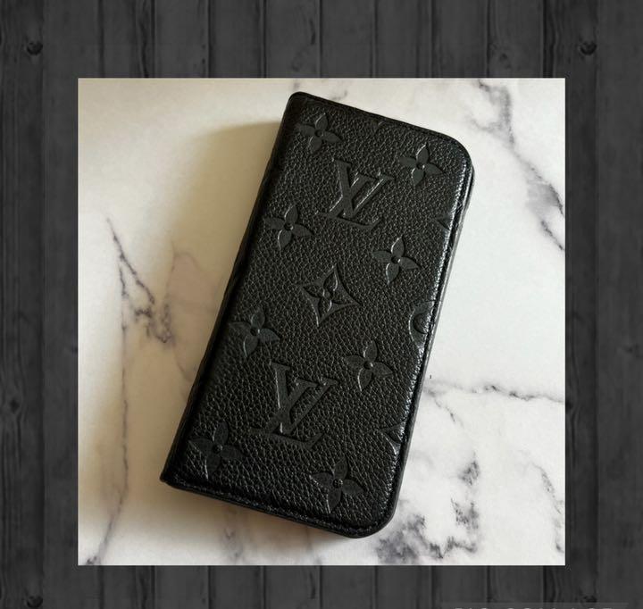 LOUIS VUITTON＊iPhone Xs 手帳ケース＊ノワール
