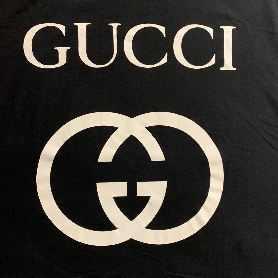 グッチインターロッキングGGロゴスリムフィットホワイトTシャツ 超絶人気モデル】GUCCI グッチ XL インターロッキング GG Tシャツ