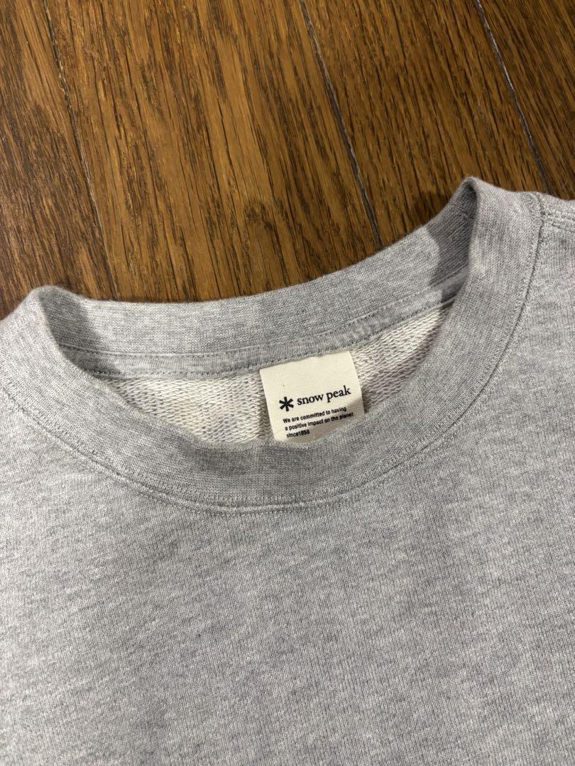 美品　Snow Peak スノーピーク　スウェット　グレー　Ｌサイズ