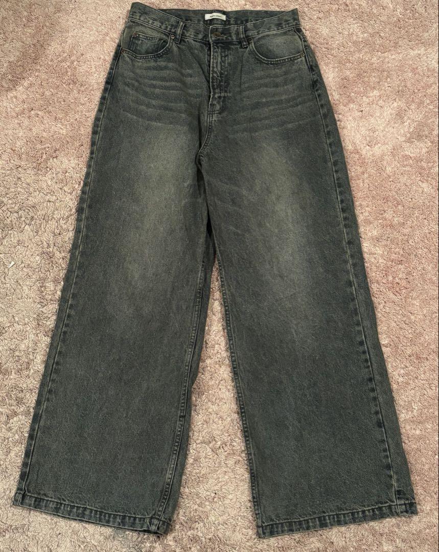 Regen Glanz wide baggy denim pantsバギーデニム - メルカリ