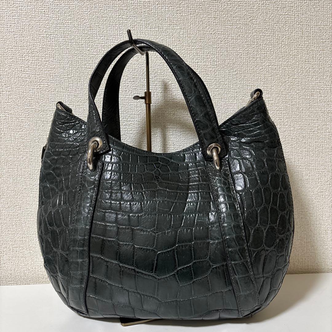 MAURO GOVERNA マウロゴヴェルナ　クロコダイル　バッグ　ショルダー
