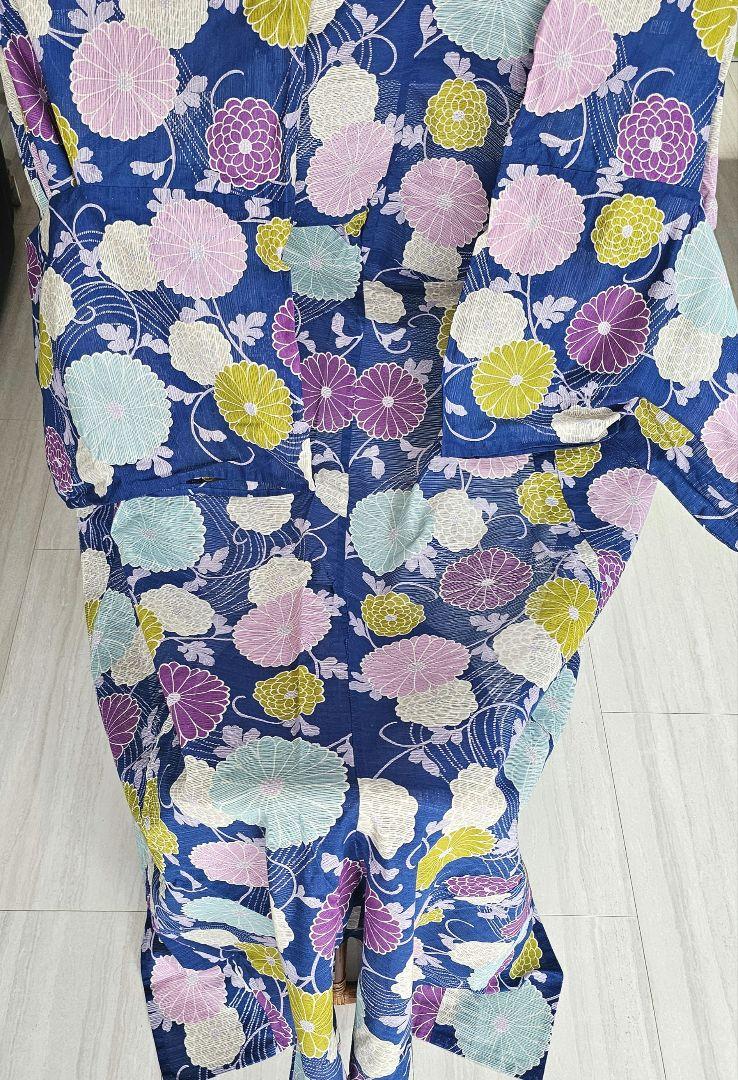 浴衣 リンノネ 綿絽 日本製 rinnone 菊