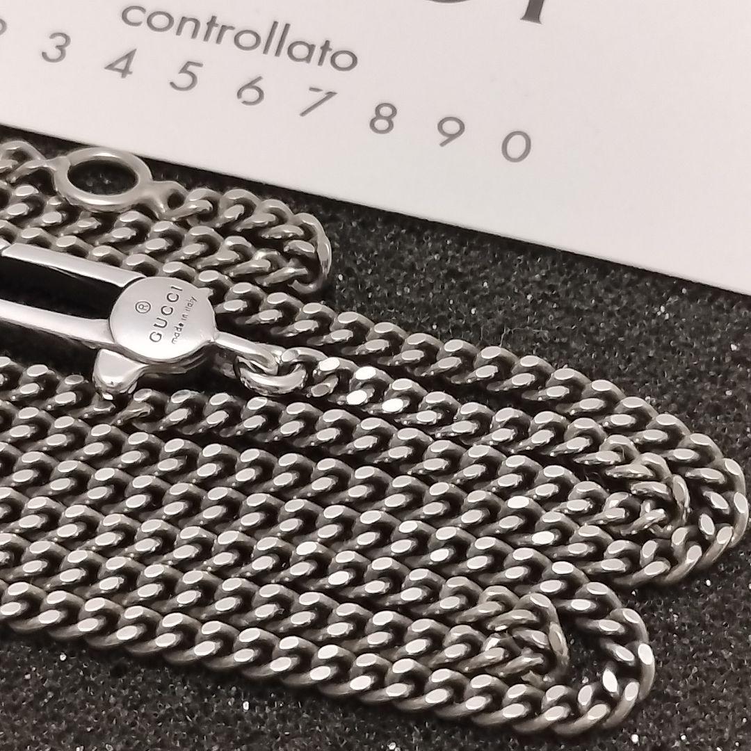 コリアグランドセール 2025 55cm メンズ 喜平 ネックレス グッチ ブラック 夏 定番 GUCCI アクセサリー